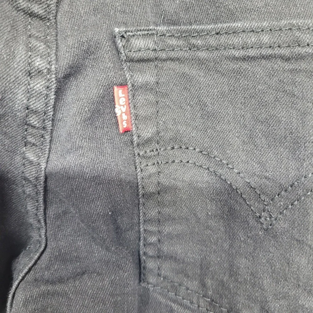 Levis 511 Slim Boys Jeans Size 10 Reg W25 L26 Washed Black Denim 511-508